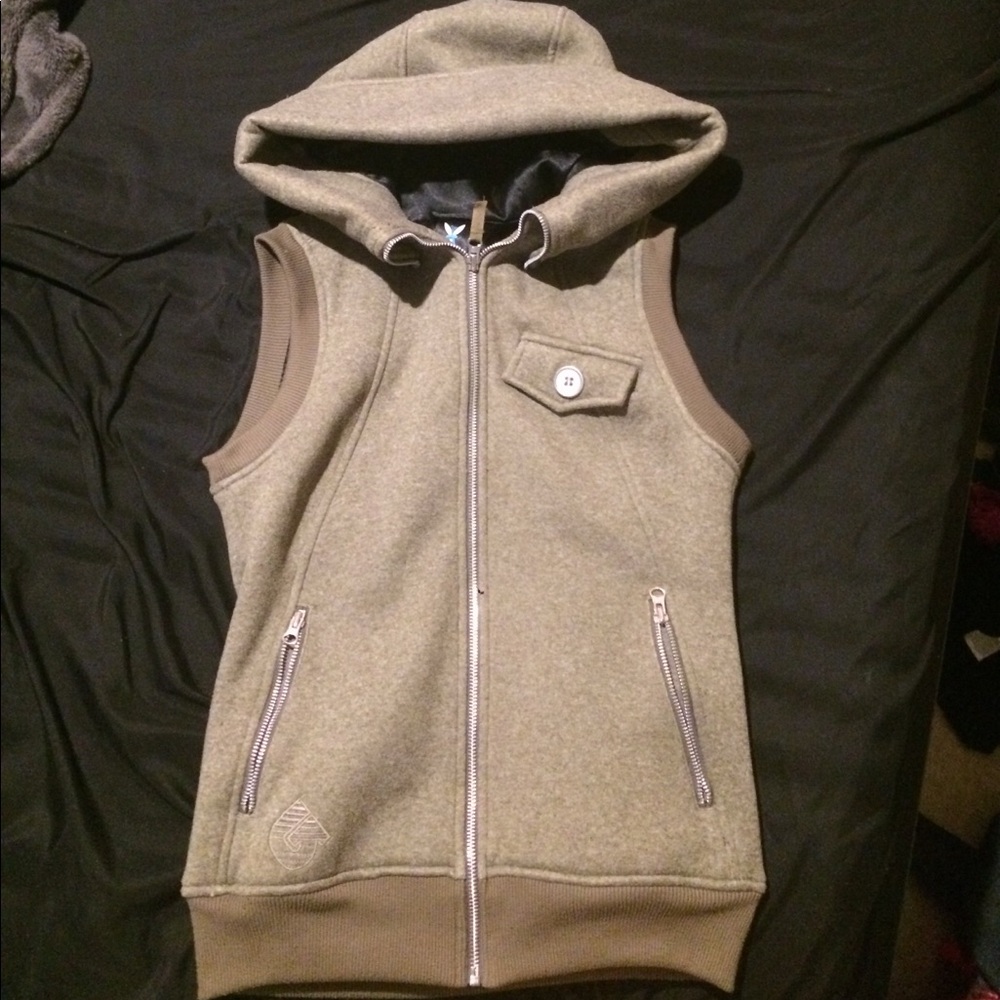 Burton Vest Olive Green Size Small